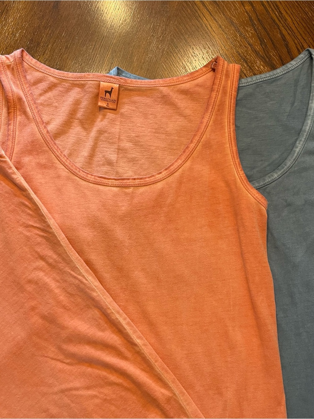 Peruvian Connection Coral and Dusty Blue Maxi Dresses pack of two size small